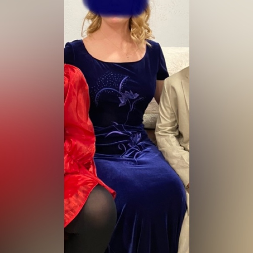 Reggio Vintage Evening Purple Dress (Size Medium 4-8)